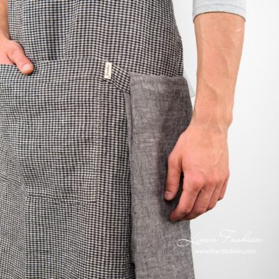 JAZZ Apron black and natural 6 Black/grey colored apron, jazz.