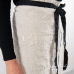 BISTRO SHORT Apron natural linen