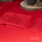 LUNA Table napkin red