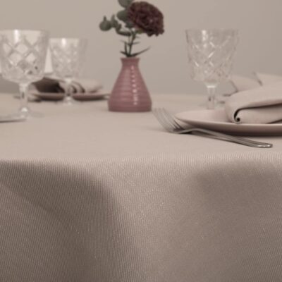 KOMA Tablecloth round/oval rosy beige