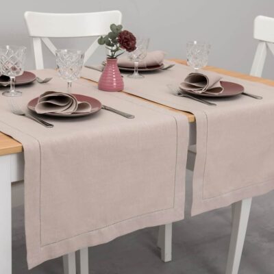 KOMA Table runner rosy beige