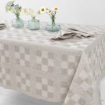 KARO Tablecloth beige