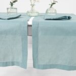 LUNA Table runner aqua