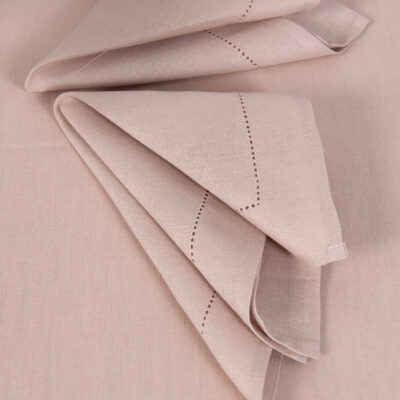 Linen cotton light pink napkin