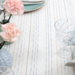 RIGA Tablecloth round/oval white