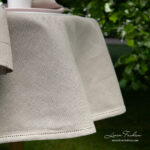 LUNA Tablecloth round/oval natural