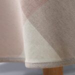 KARO Tablecloth round/oval light grey