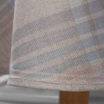 DELTA Tablecloth round/oval light grey