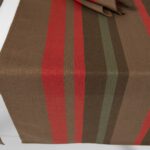 MIMOSA Table runner red brown