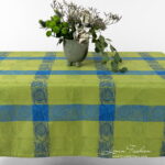 BOTANIC LAIT Tablecloth green blue