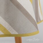 MIMOSA Tablecloth round/oval grey yellow