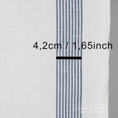 Bright white coloured linen cotton fabric.