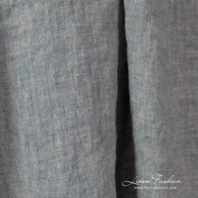 linen sand blue fabric width 145cm.