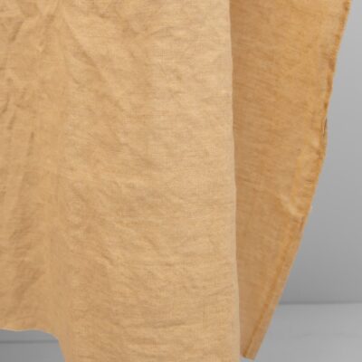 linen fabric yellow brown, wheat & ginger