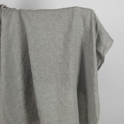 Linen fabric washed dark grey colour 5 Linen fabric washed dark grey colour
