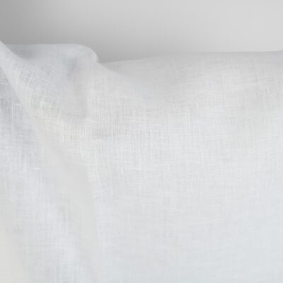 Linen fabric in plain off-white colour product photo