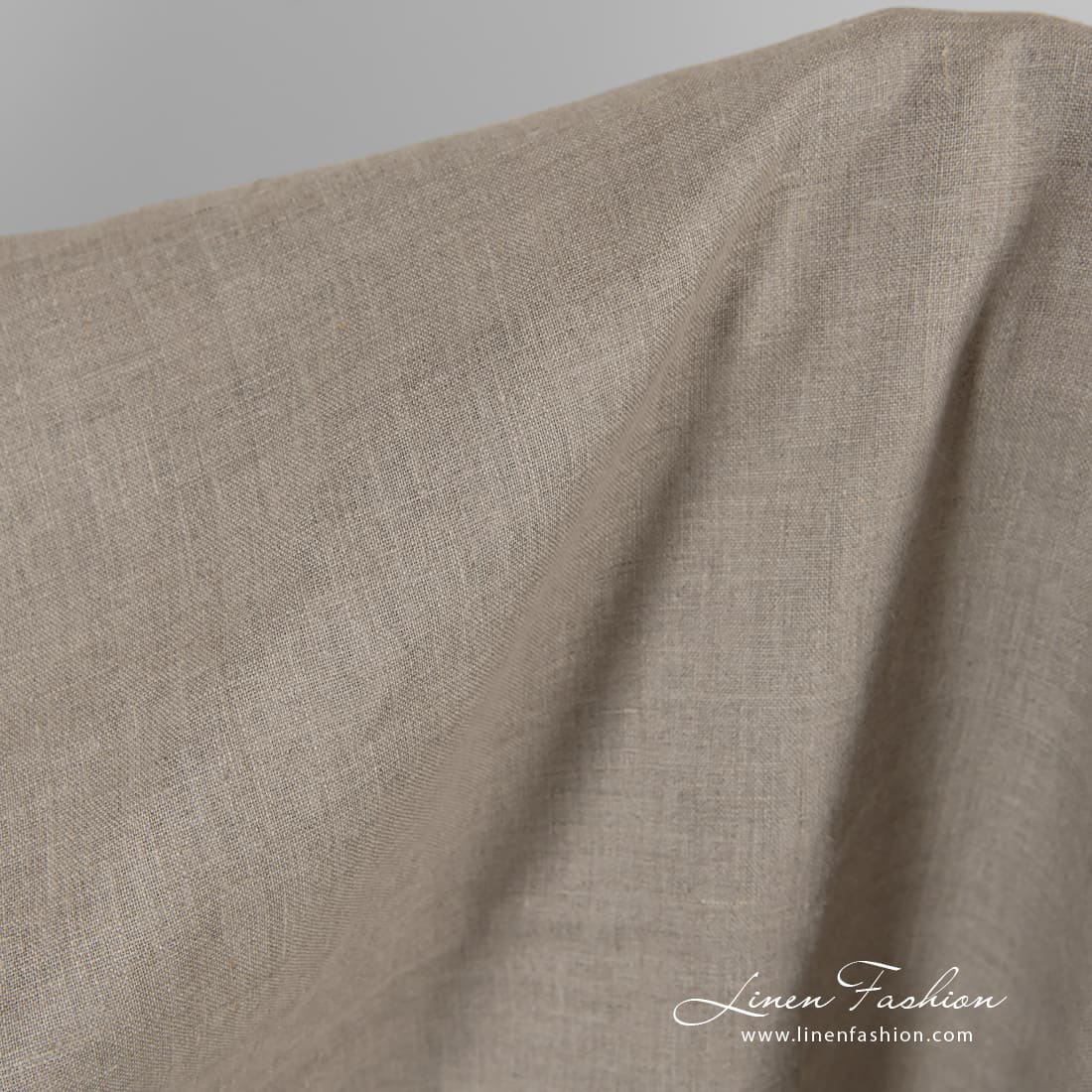 Plain Pure Linen Fabric In Natural Linen Colour | Linen Fashion