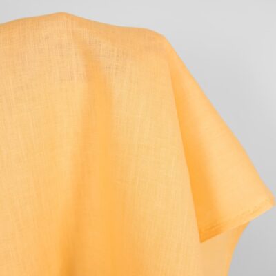 Linen fabric in banana cream colour product photo