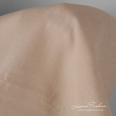 100% linen fabric in light sand colour.