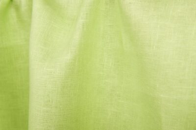 Linen fabric in lime green colour