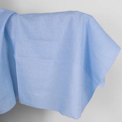 Light blue linen fabric
