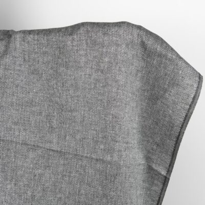 Linen fabric in diamond pattern black and white
