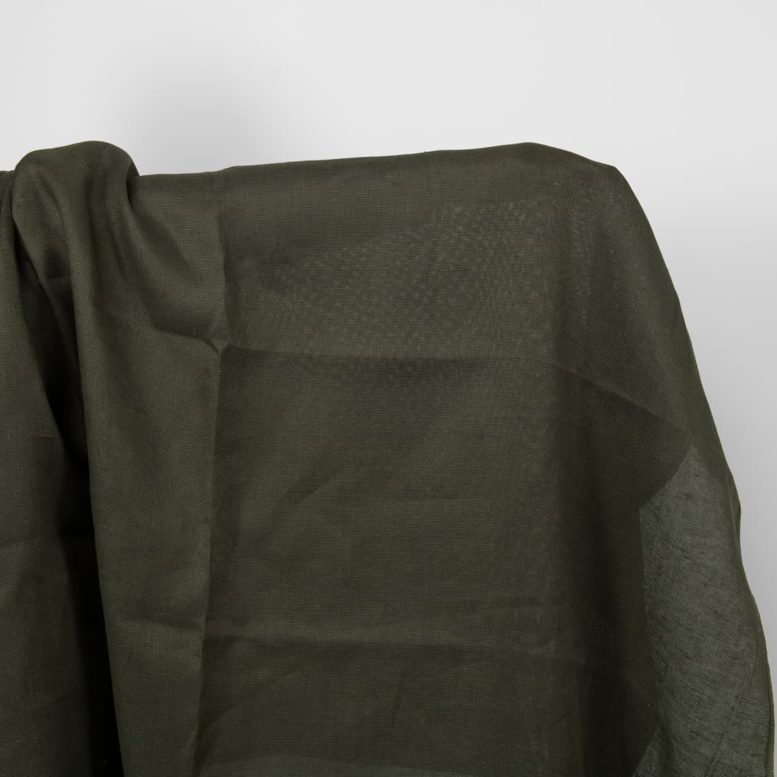 moss green linen fabric.