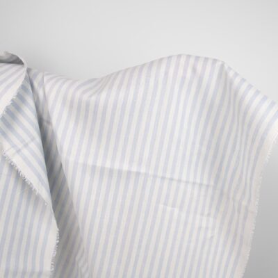 linen fabric blue stripes