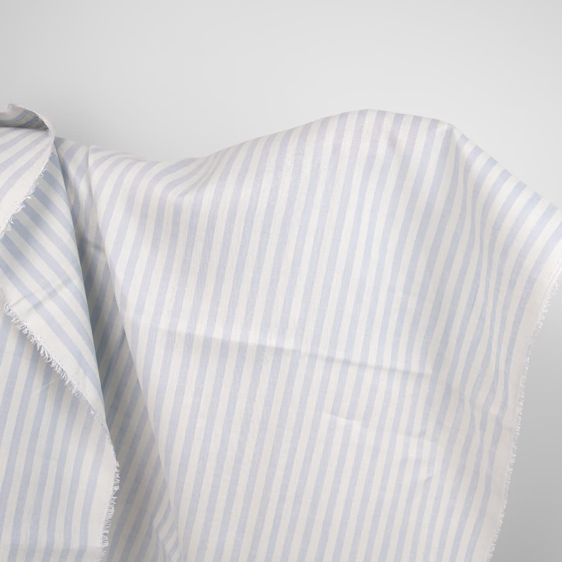 linen fabric blue stripes