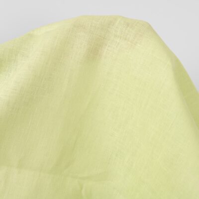 Linen fabric light greenish yellow colour product picture