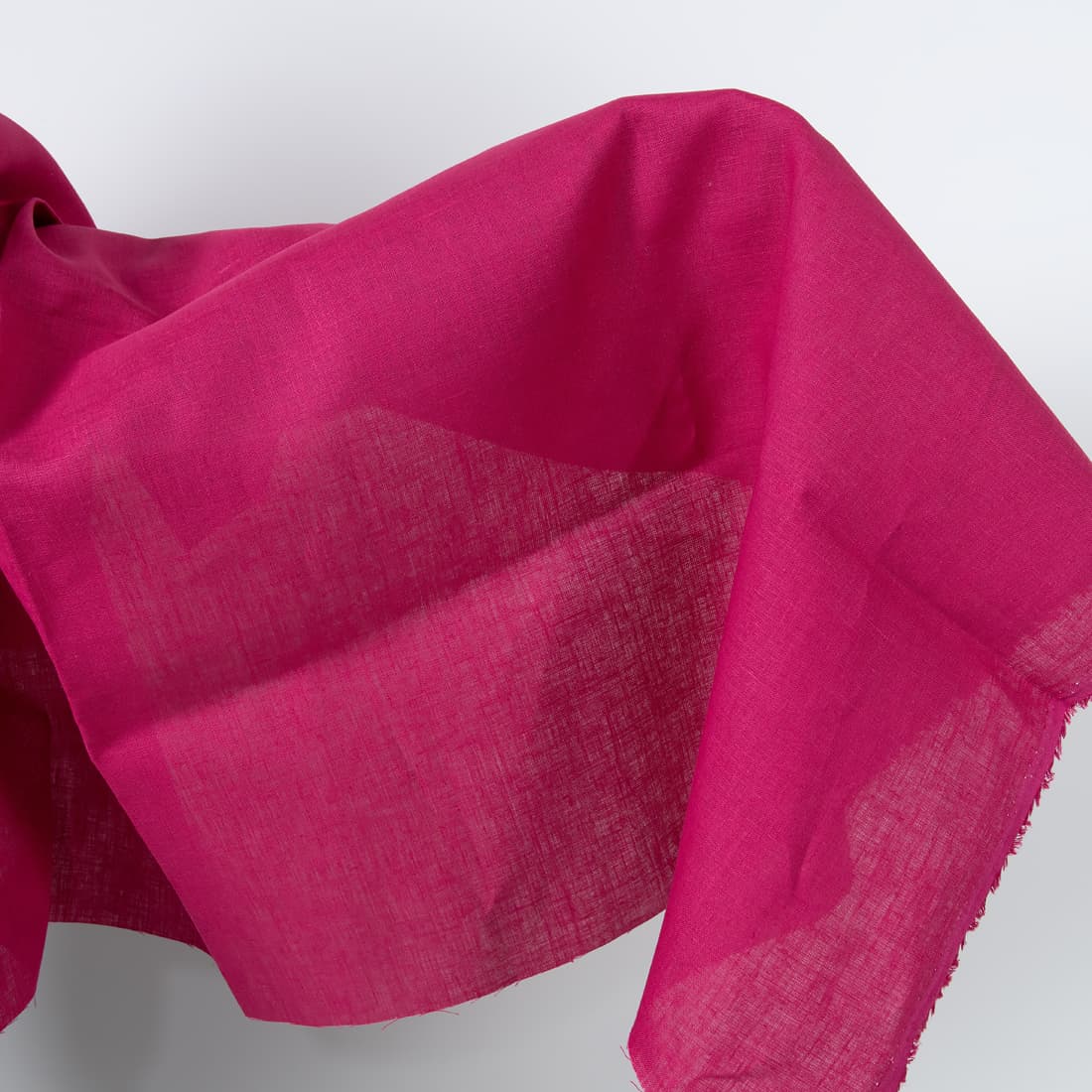 Linen fabric magenta colour