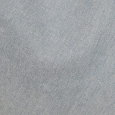 Linen fabric grey-blue melange close up detail