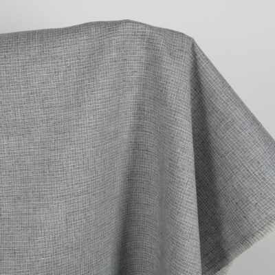 Linen fabric dark grey small pattern product photo