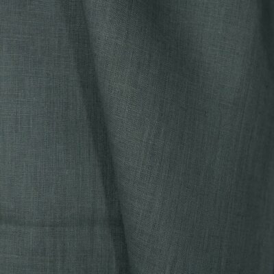 Linen fabric dark greyish-green, medium weight