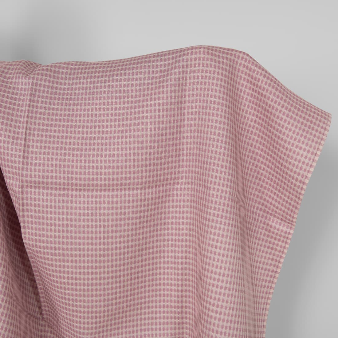 Linen fabric grey lilac structural pattern