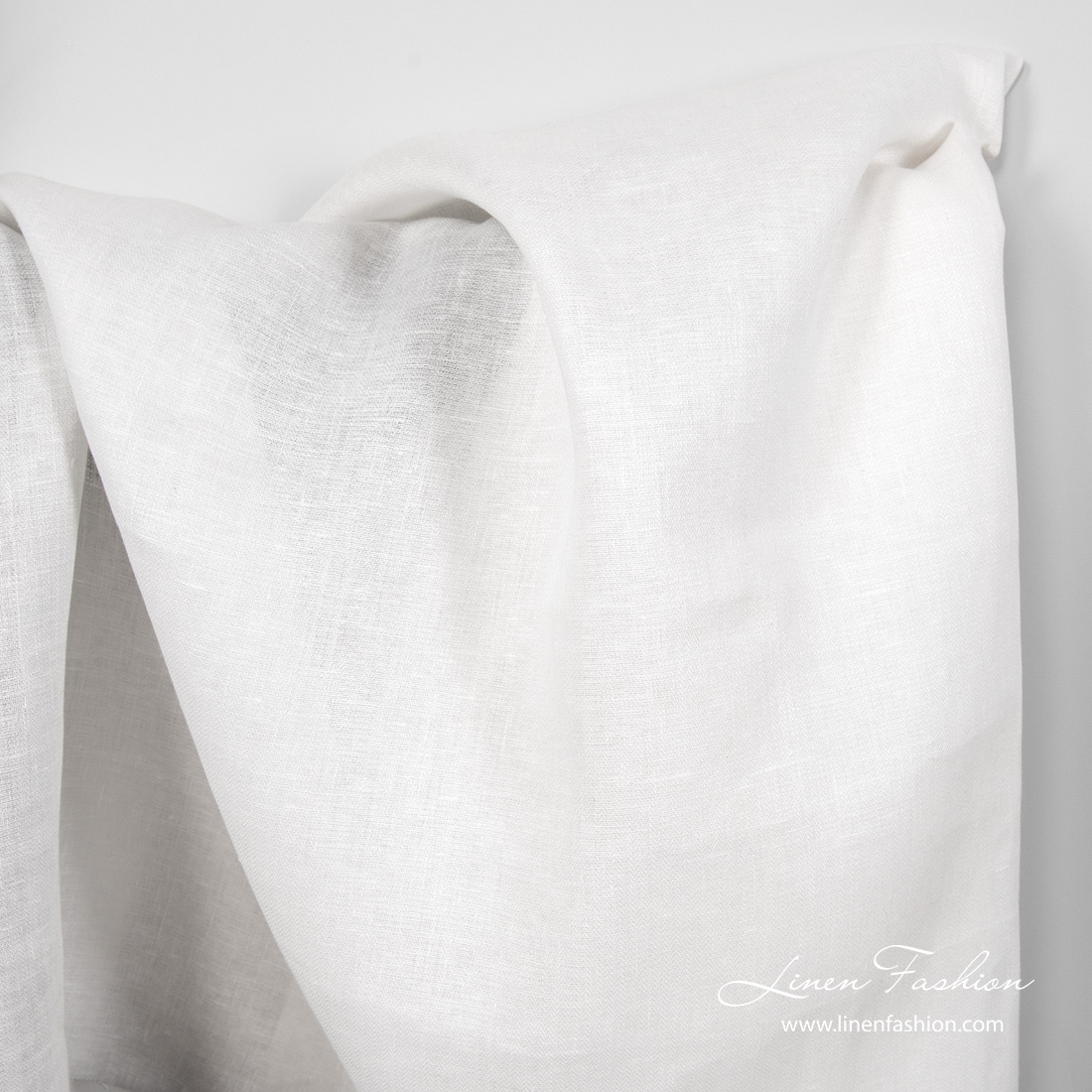 White herringbone fabric