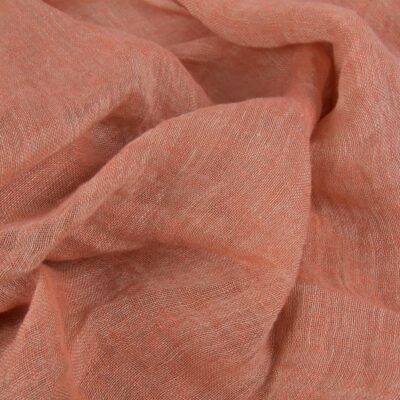 Dusty rose gauzy linen fabric washed 3 Dusty rose gauzy linen fabric washed