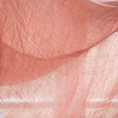 Dusty rose gauzy linen fabric washed 4 Dusty rose gauzy linen fabric washed