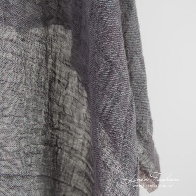 Transparent linen fabric in melange