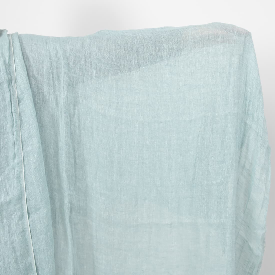 mint linen gauze fabric washed