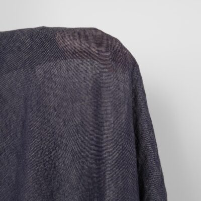 Washed linen fabric dark blue and green transparent 6 Washed linen fabric dark blue and green transparent, gauze