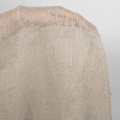 Natural linen transparent fabric 6 Natural linen gauze fabric, not washed