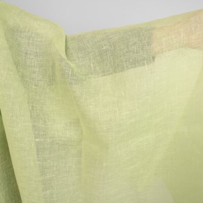 linen gauze apple green fabric transparent