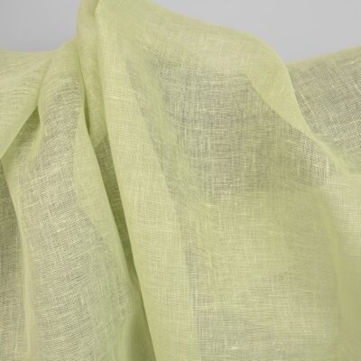 linen gauze apple green fabric not washed