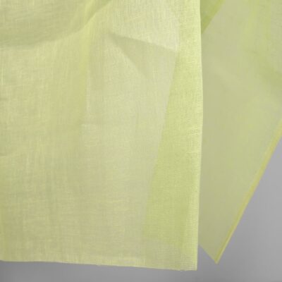 linen gauze apple green fabric width 150cm.
