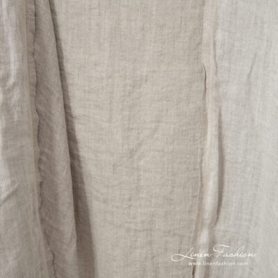 beige doublesided linen, double layer.