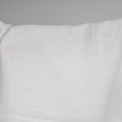 Linen washed fabric optic white colour 145cm