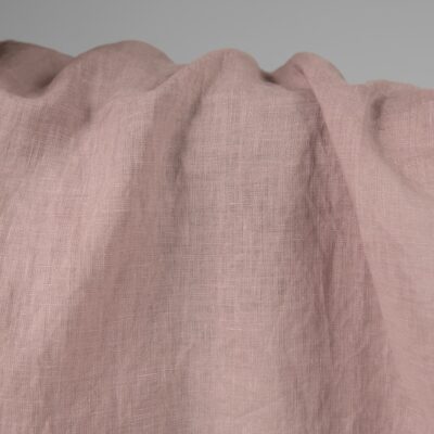 Washed linen fabric light lilac colour product photo