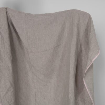 Washed linen fabric greenish lilac