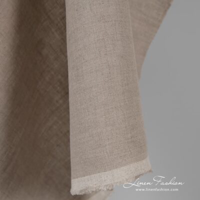 Natural grey linen fabric 8 Natural color linen fabric in plain weave